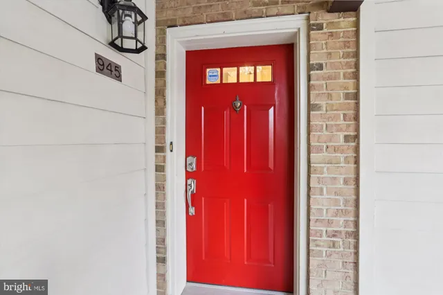 a view of a door of the house