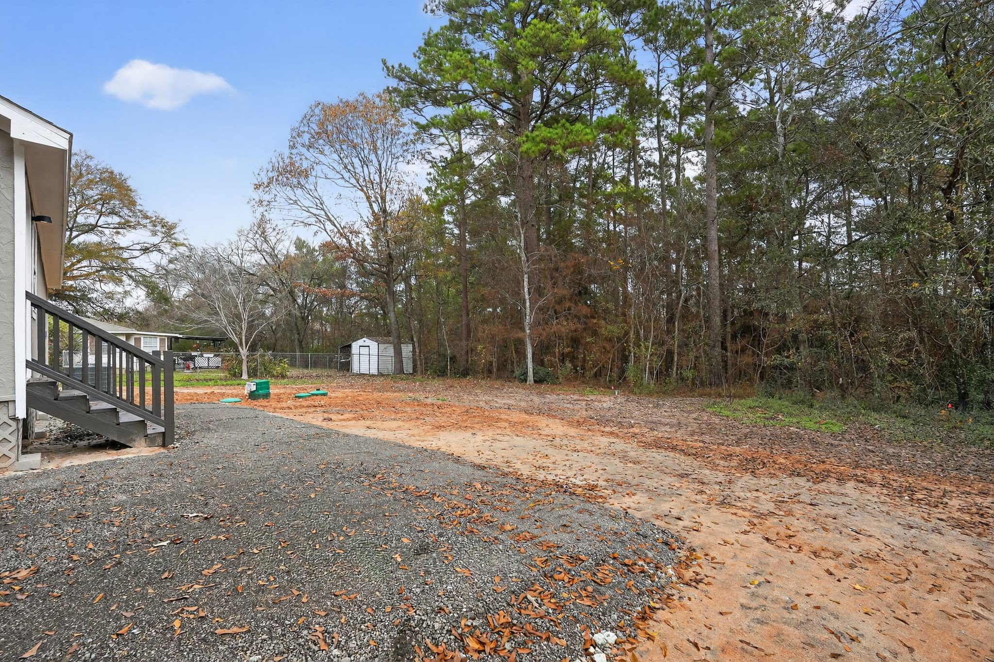 27 Deerfield Road Huntsville, TX 77340 - Photo 13 of 46 a backyard of a house with lots of green space