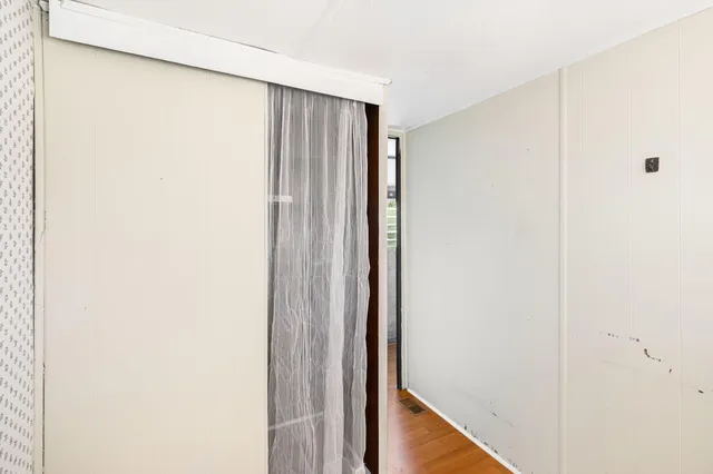 a backyard of a house