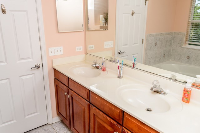 229 Ridge Road North Aurora, IL 60542 - Photo 14 of 18 a bathroom with a sink and a bathtub