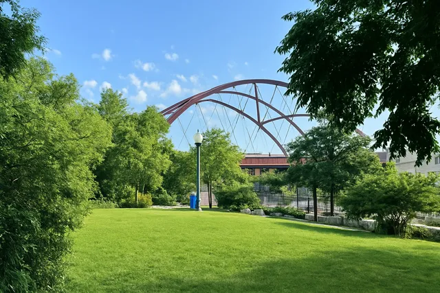 a view of a volley ball court