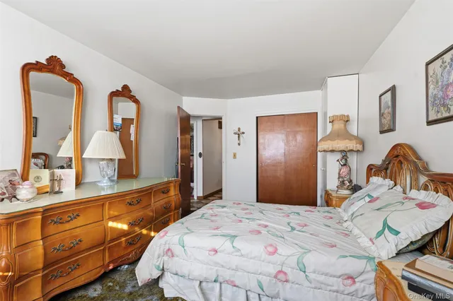 a view of a hallway with a white walls