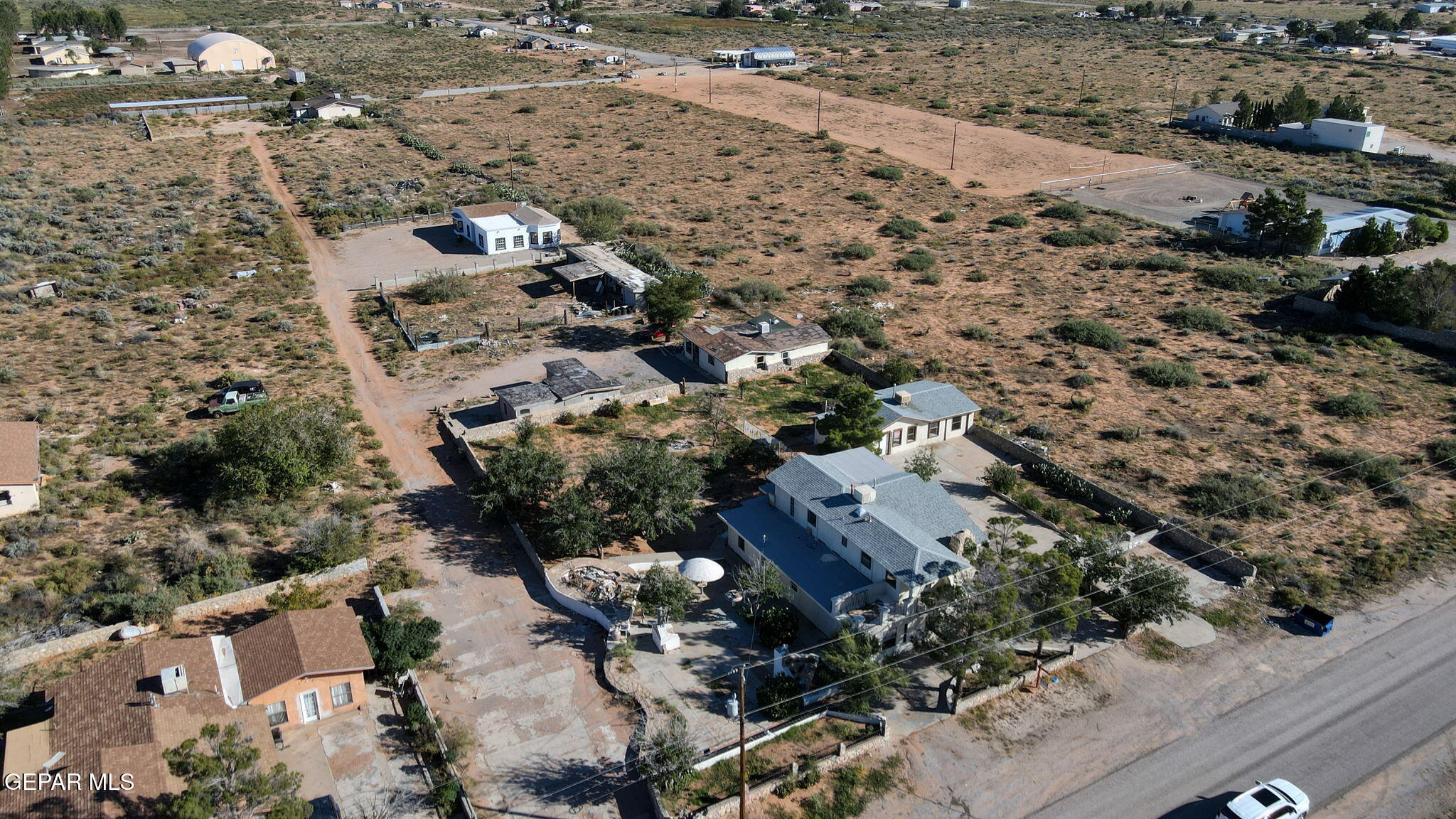 14573 B Van Fleet Road El Paso, TX 79938 - Photo 104 of 128 an aerial view of house with yard