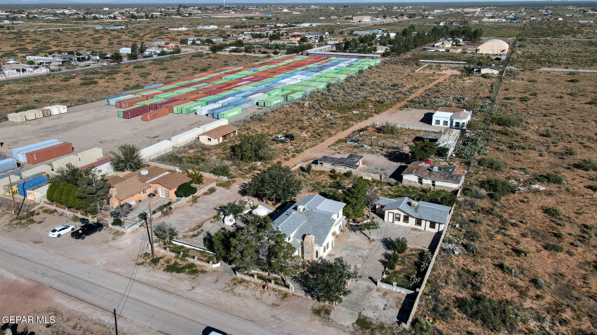14573 B Van Fleet Road El Paso, TX 79938 - Photo 86 of 128 an aerial view of residential houses with outdoor space