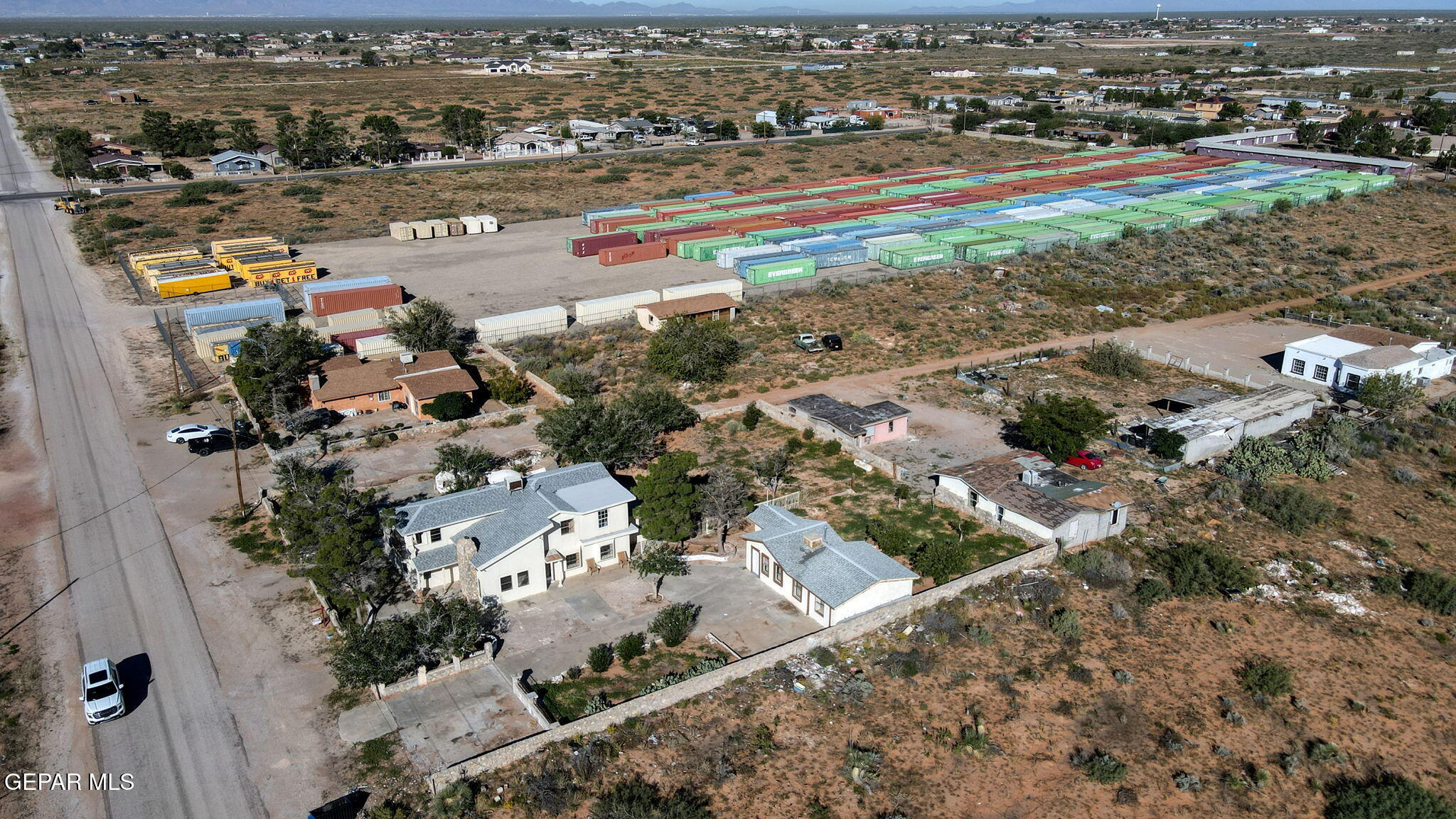14573 B Van Fleet Road El Paso, TX 79938 - Photo 88 of 128 an aerial view of residential houses with outdoor space
