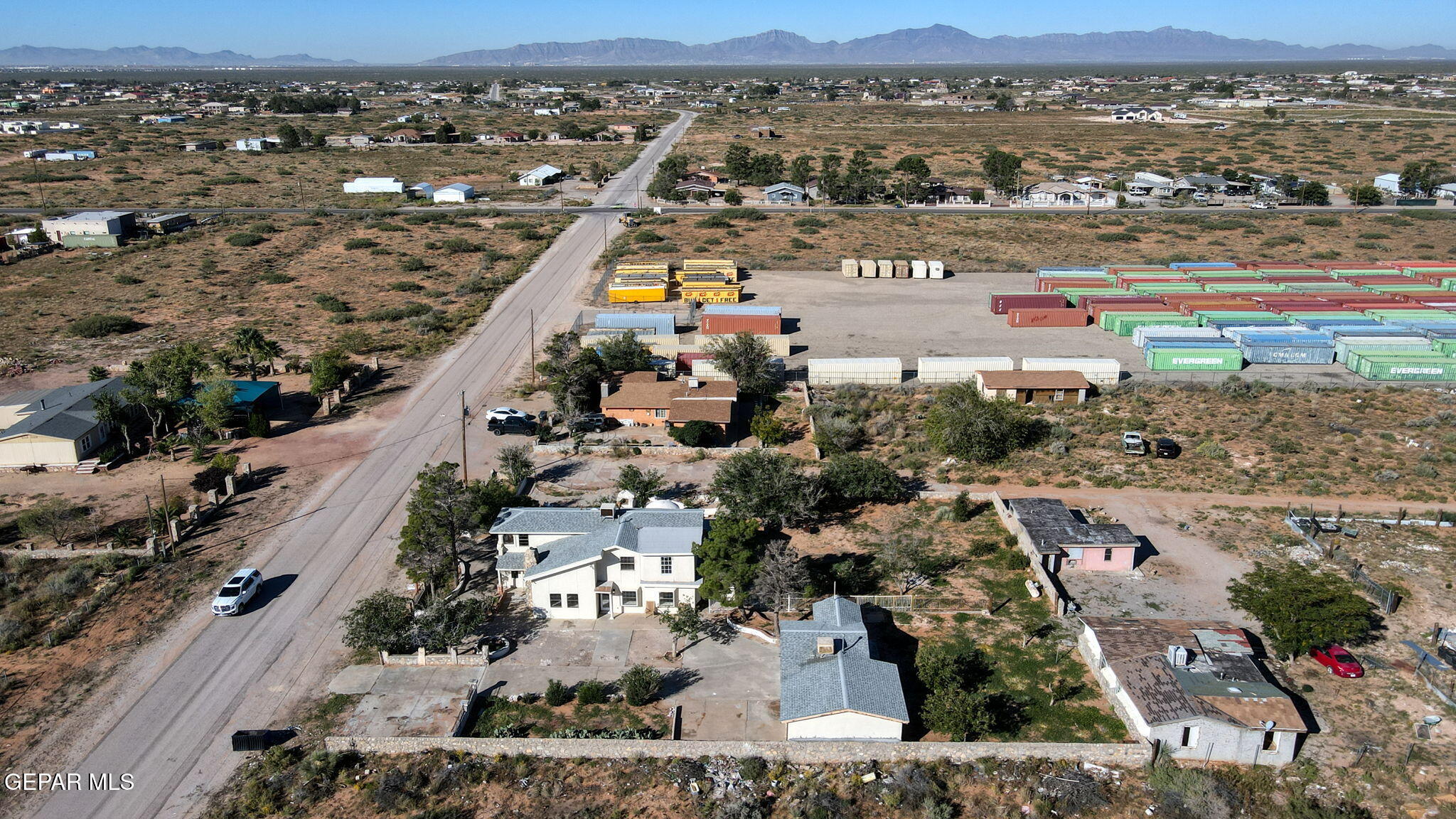 14573 B Van Fleet Road El Paso, TX 79938 - Photo 90 of 128 an aerial view of residential building and parking space