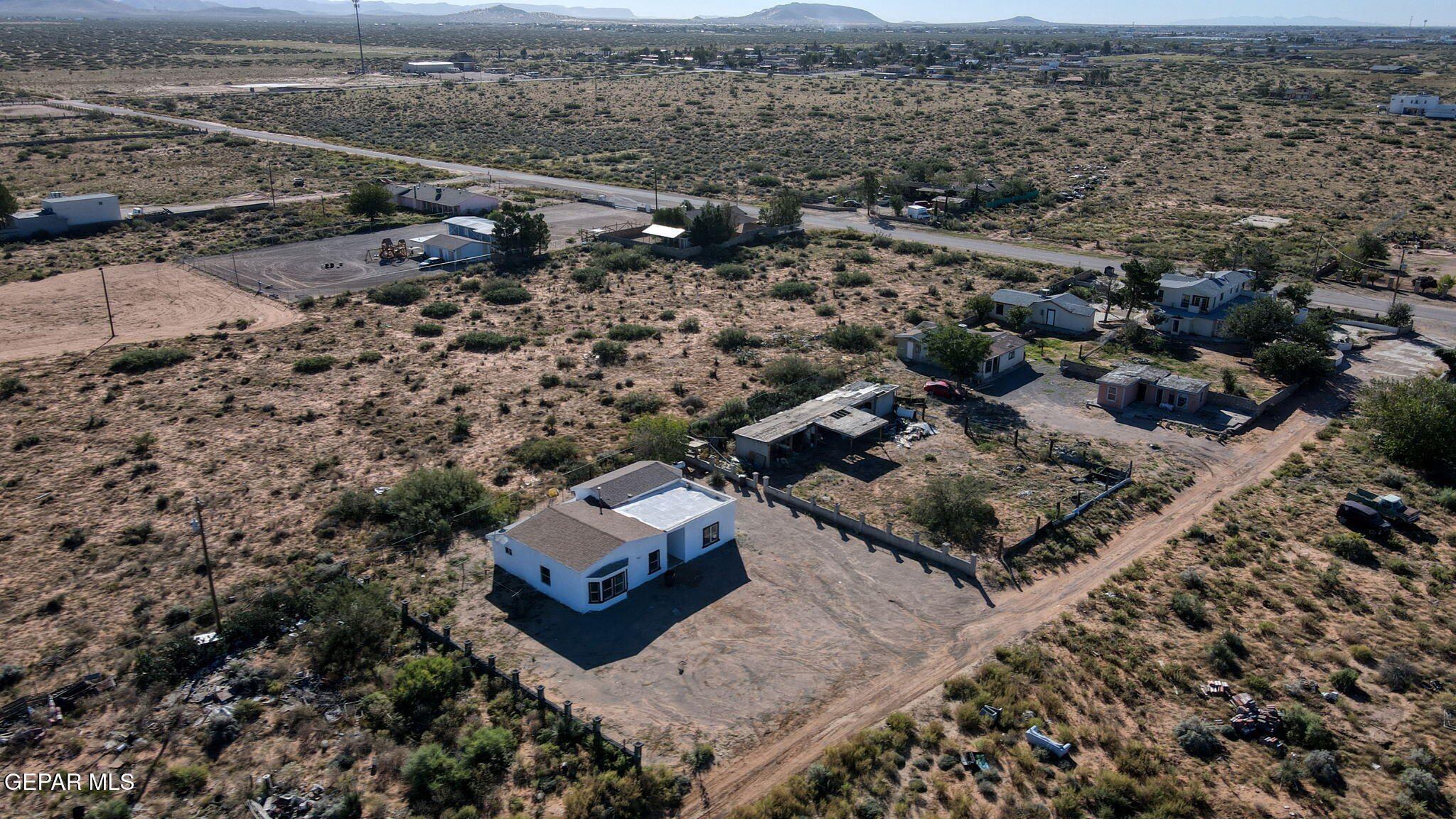 14573 B Van Fleet Road El Paso, TX 79938 - Photo 98 of 128 an aerial view of residential house with outdoor space