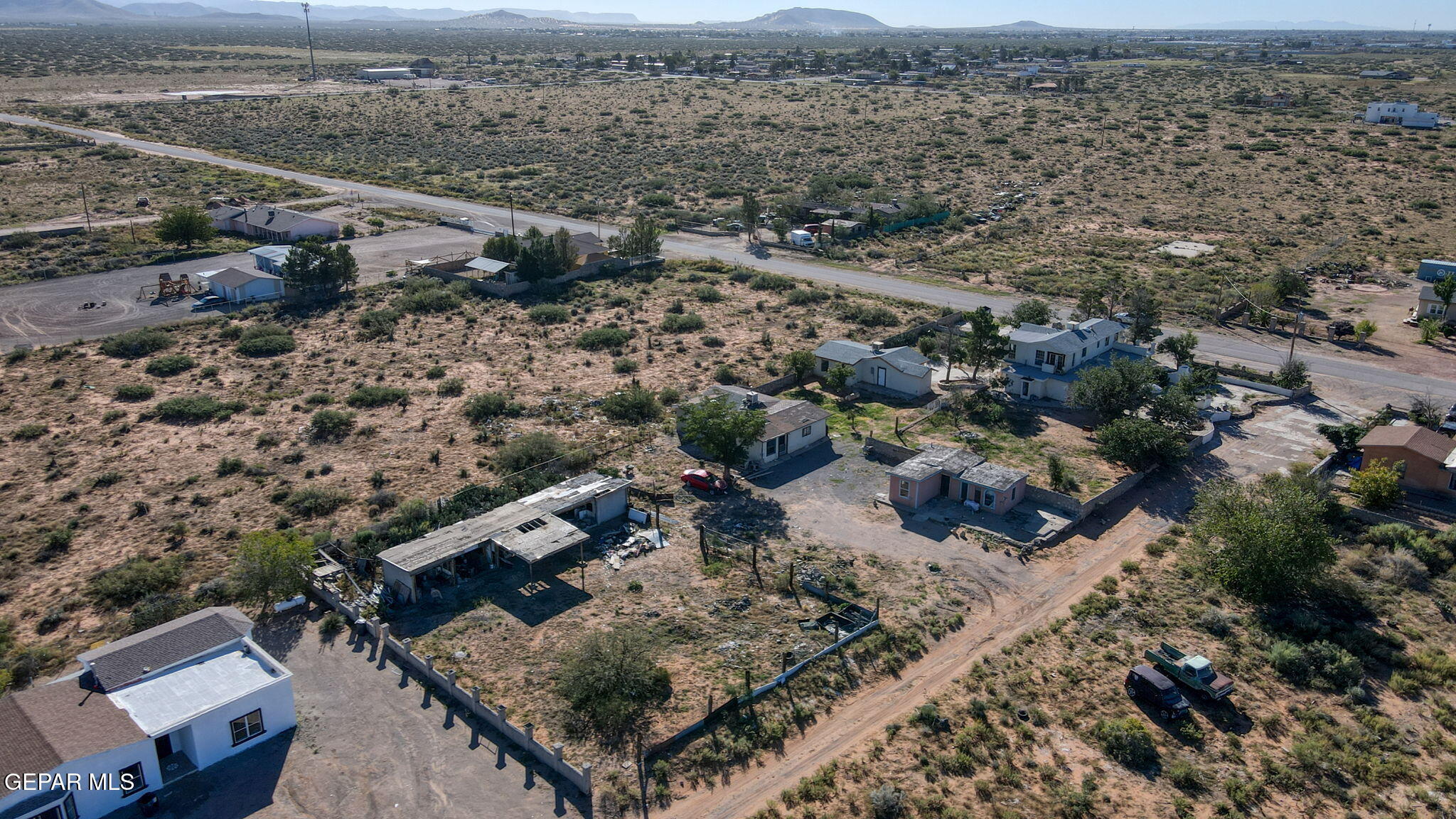 14573 B Van Fleet Road El Paso, TX 79938 - Photo 100 of 128 an aerial view of house with yard