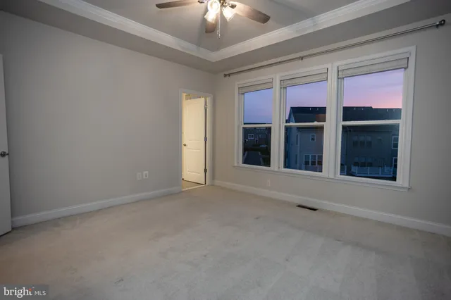 a view of a hallway with an empty space