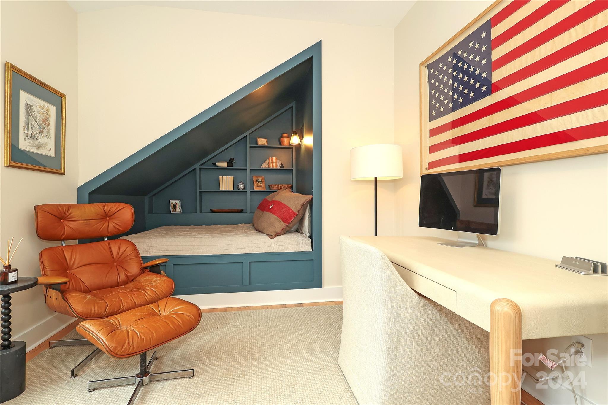1300 Cortland Road West Charlotte, NC 28209 - Photo 23 of 48 a bedroom with a bed and chair