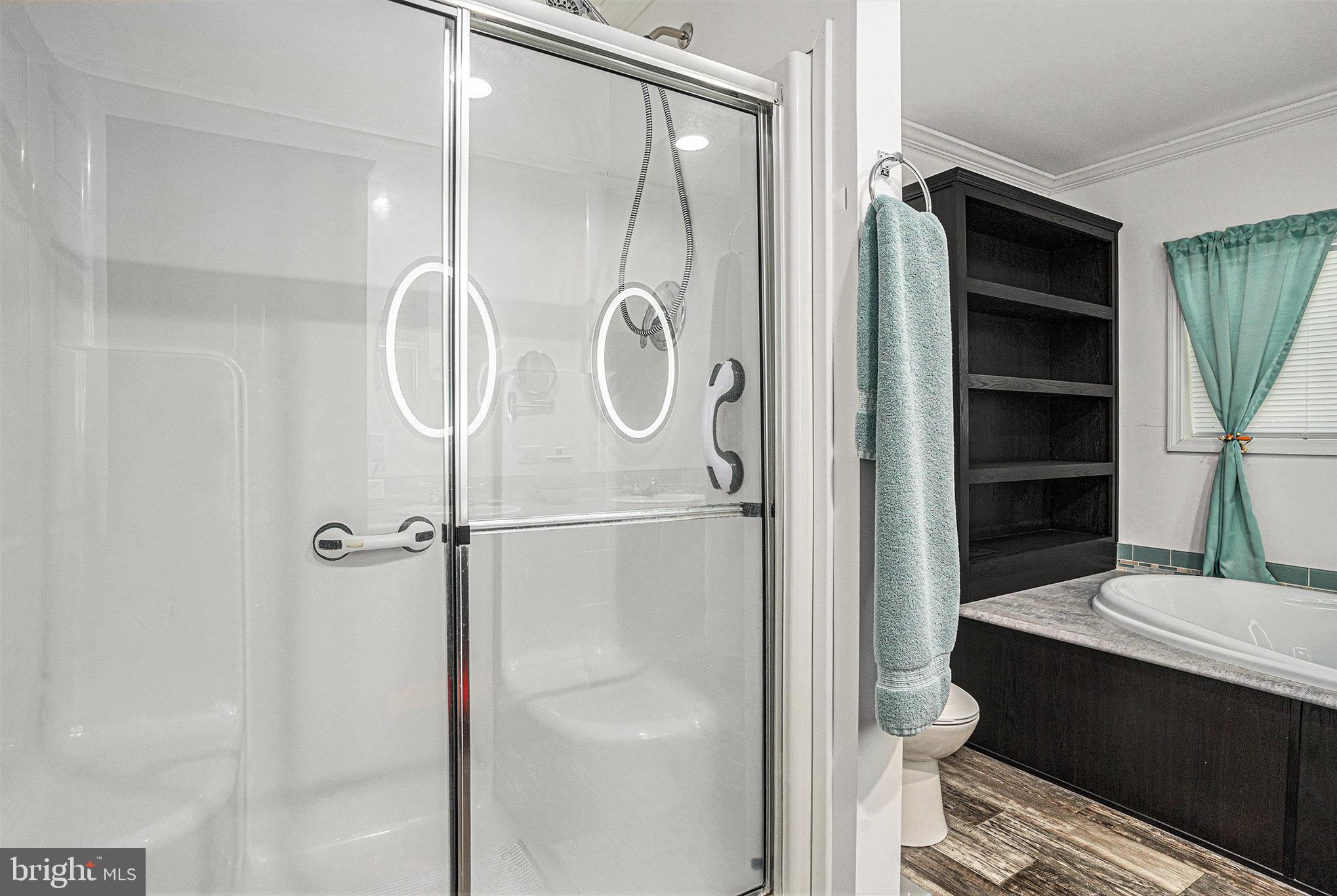 906 Lakeview Drive Green Lane, PA 18054 - Photo 22 of 37 a bathroom with a shower a mirror and a sink