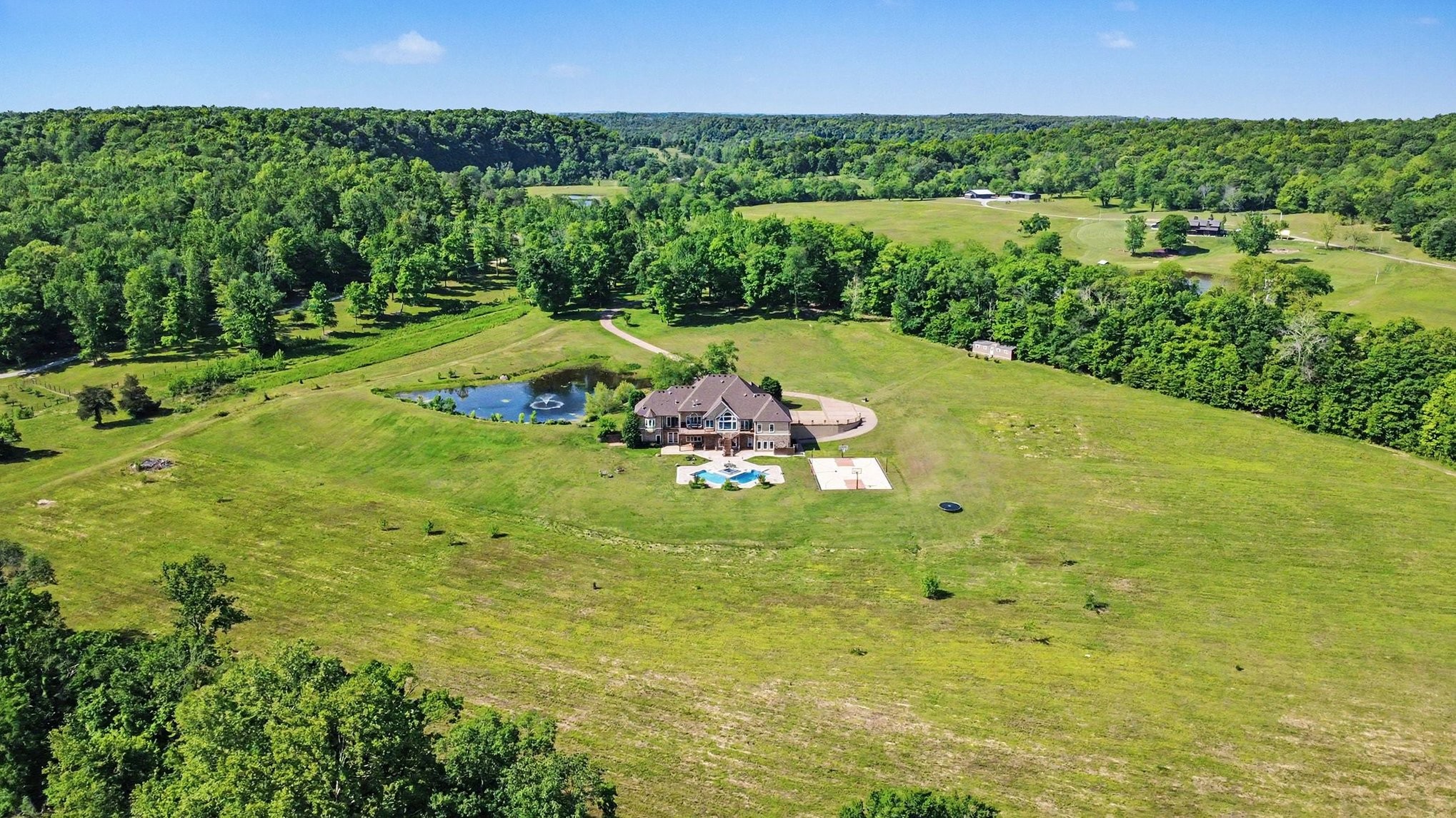 7699 County Line Road North White Bluff, TN 37187 - Photo 2 of 91 a view of a garden with a lake