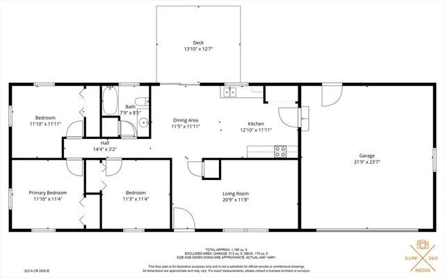 $135,000 | 323 North Co Road 2530 East, Newman, IL 61942