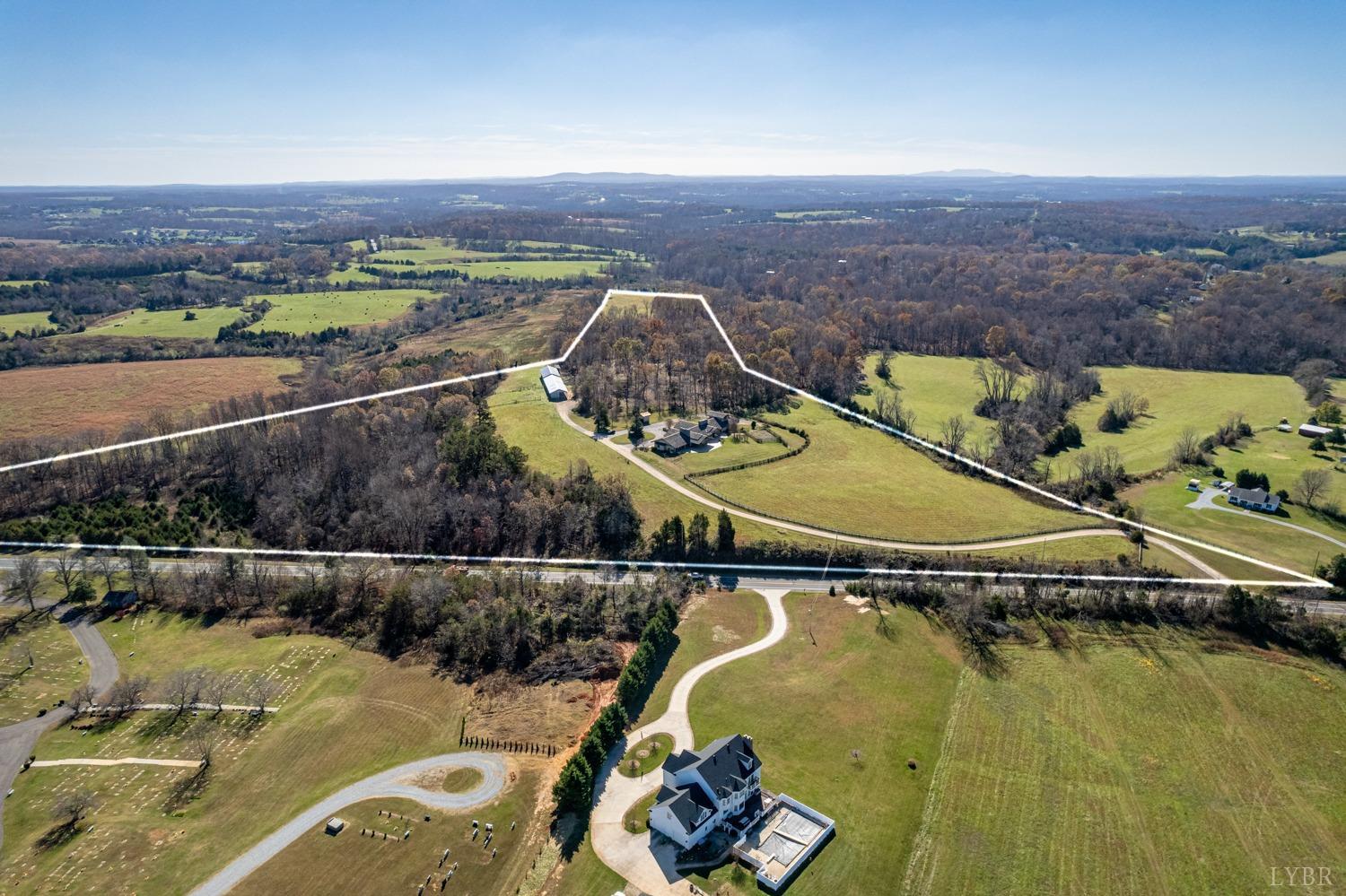 11261 Forest Road Forest, VA 24551 - Photo 15 of 99 an aerial view of a house with a swimming pool