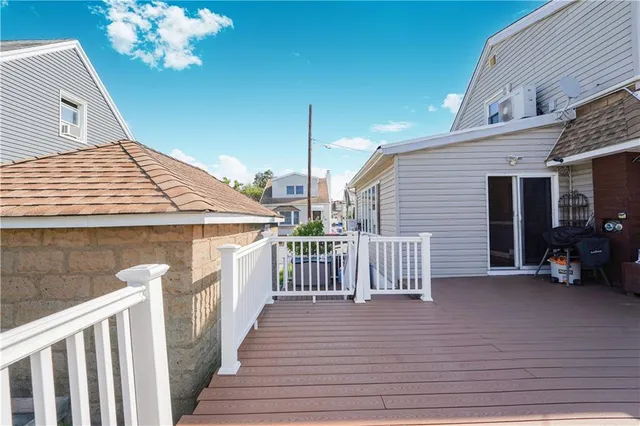 a view of a house with a balcony