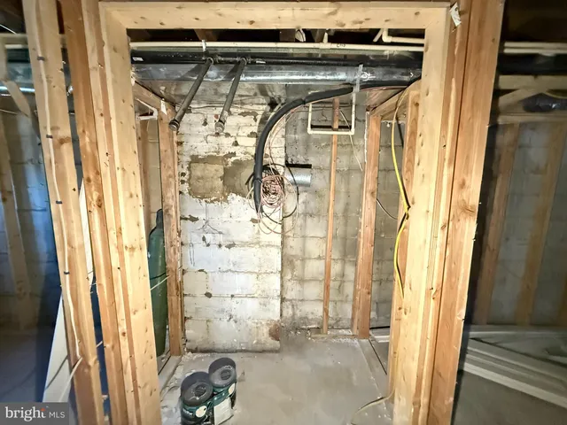 a view of a porch of a house