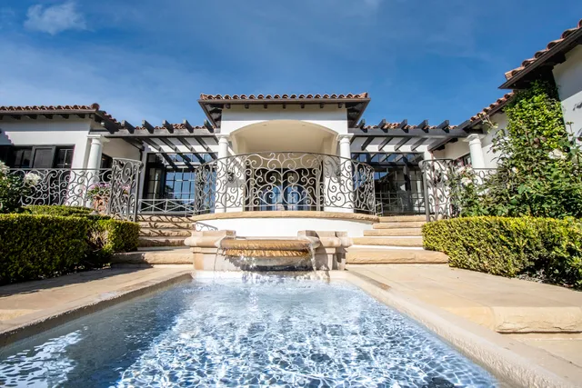 a view of balcony with furniture