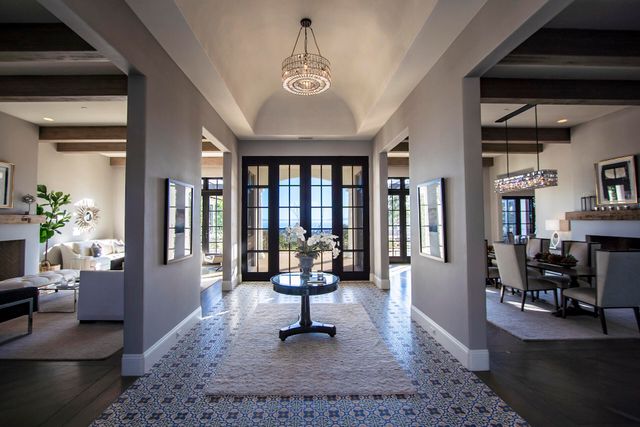 a view of a house with a patio