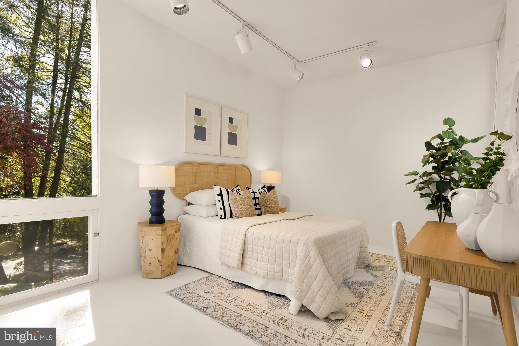 3524 Williamsburg Lane Northwest Washington, DC 20008 - Photo 30 of 49 a bedroom with a bed and a fireplace