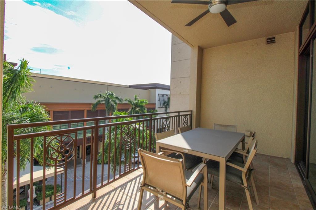 9123 Strada Place, Unit 7410 Naples, FL 34108 - Photo 22 of 50 Balcony with ceiling fan