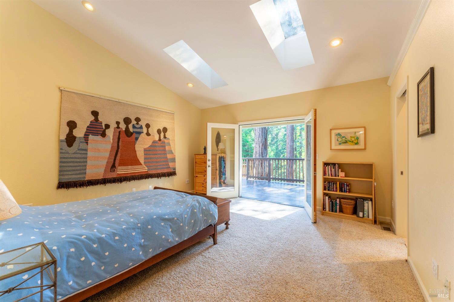 18940 Timber Pointe Drive Fort Bragg, CA 95437 - Photo 15 of 32 Primary Bedroom with French Doors