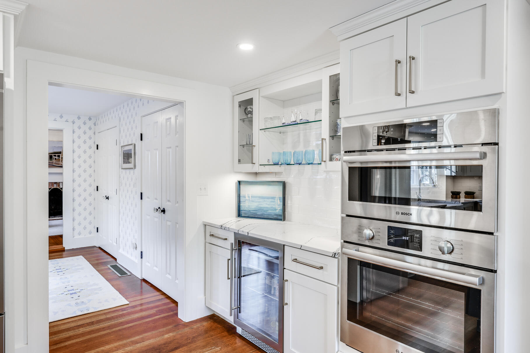 11 Seaview Road Orleans, MA 02653 - Photo 11 of 42 a kitchen with stainless steel appliances a stove microwave and a refrigerator
