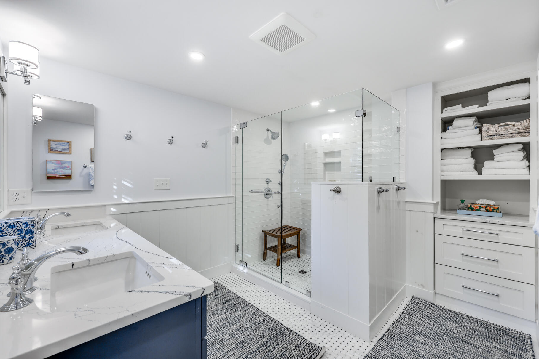 11 Seaview Road Orleans, MA 02653 - Photo 16 of 42 a bathroom with a sink a toilet and shower