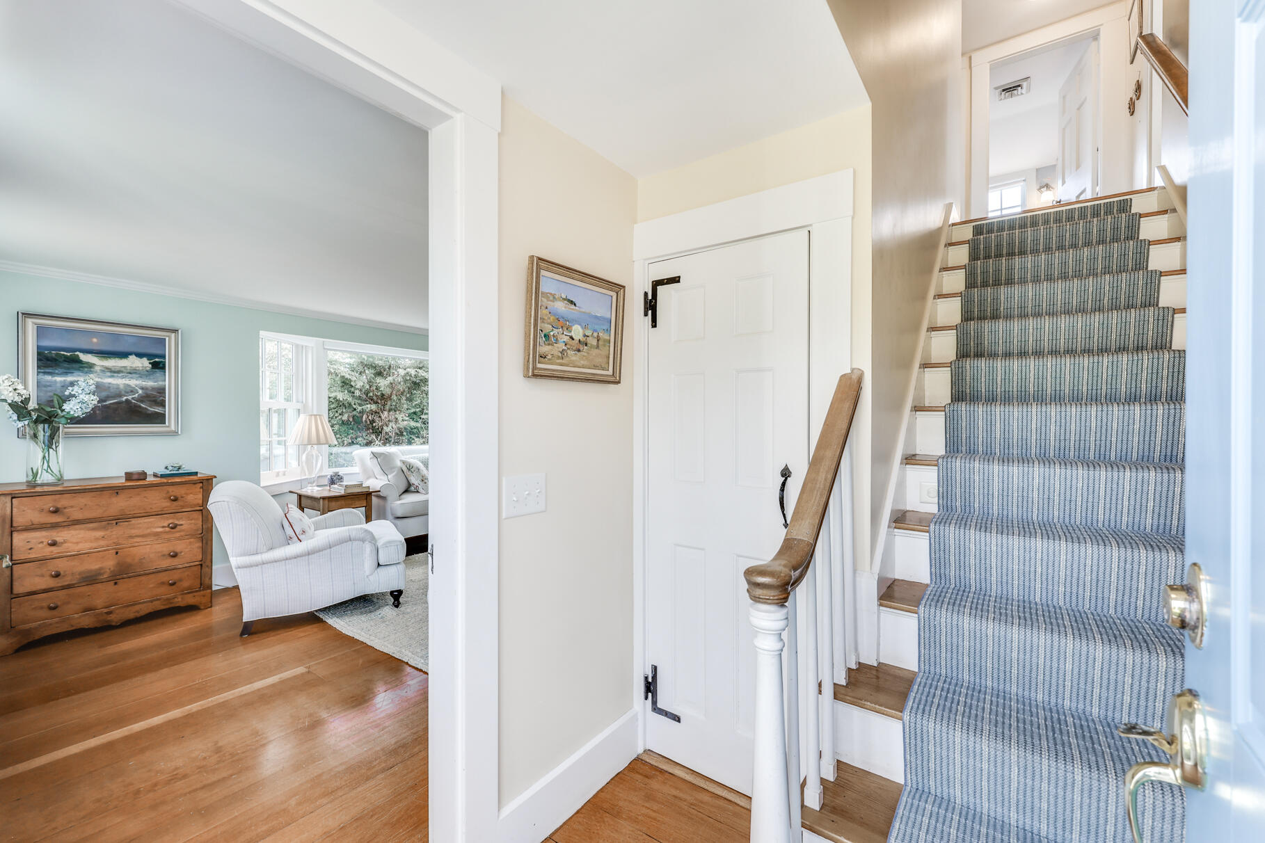 11 Seaview Road Orleans, MA 02653 - Photo 28 of 42 a view of hall way with furniture and stairs