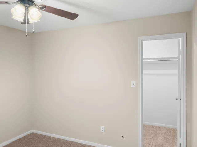 a view of a room with an empty room