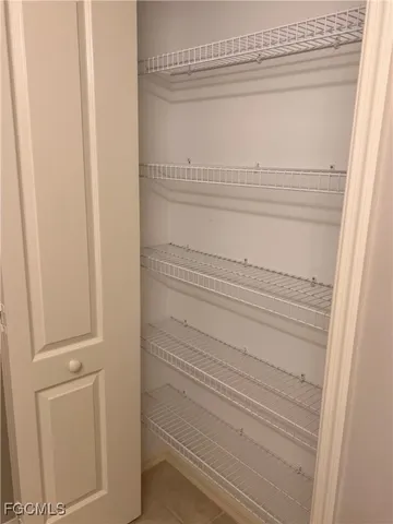 a close view of closet