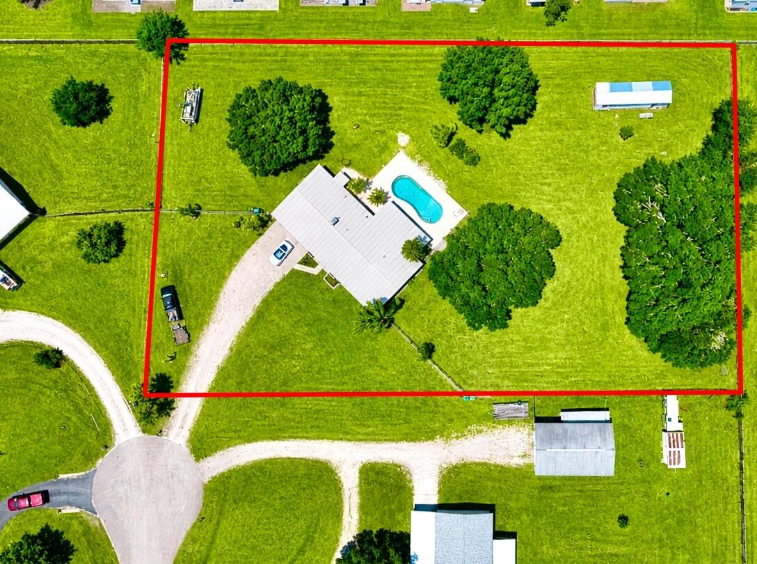 3856 Southwest 11th Avenue Okeechobee, FL 34974 - Photo 41 of 42 Aerial looking down