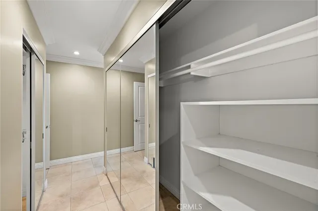 a view of a walk in closet