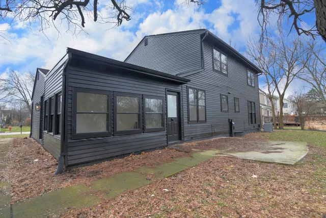 a backyard of a house