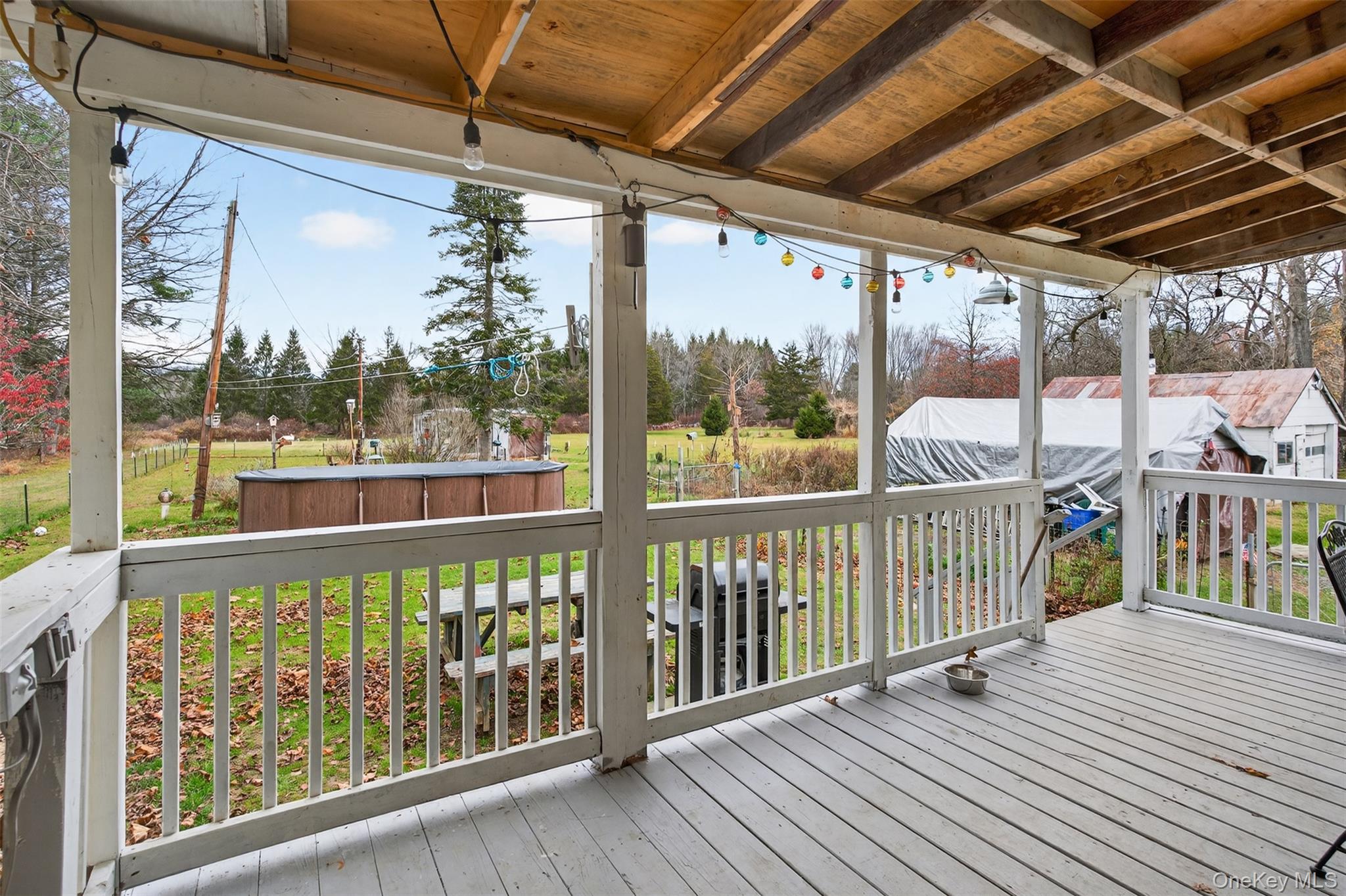 4030 Highway 209, Unit 4028 Stone Ridge, NY 12484 - Photo 19 of 22 a view of a balcony with wooden floor