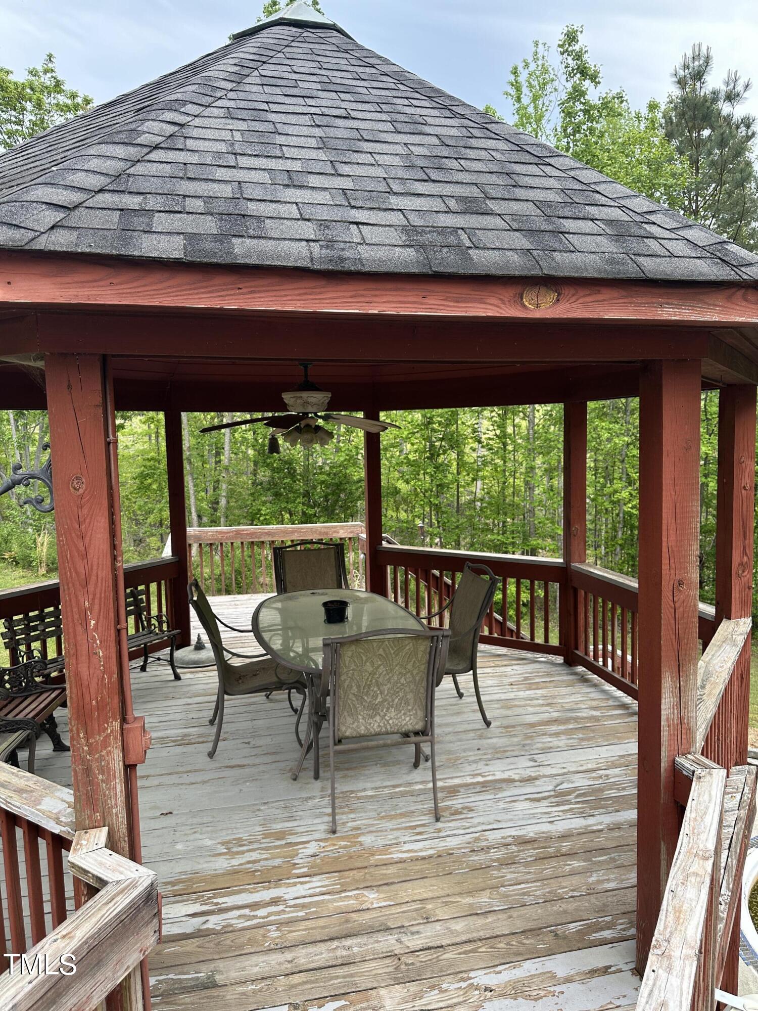 5 Banbury Drive Roxboro, NC 27573 - Photo 59 of 66 a view of a patio with a dining table and chairs