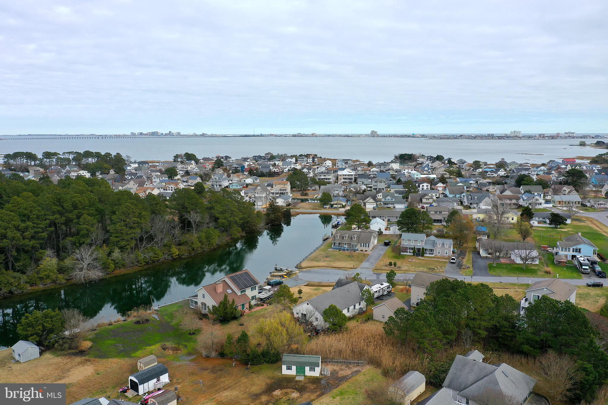 12434 Windsor Road Ocean City, MD 21842 - Photo 6 of 8 an aerial view of a city with lots of residential buildings