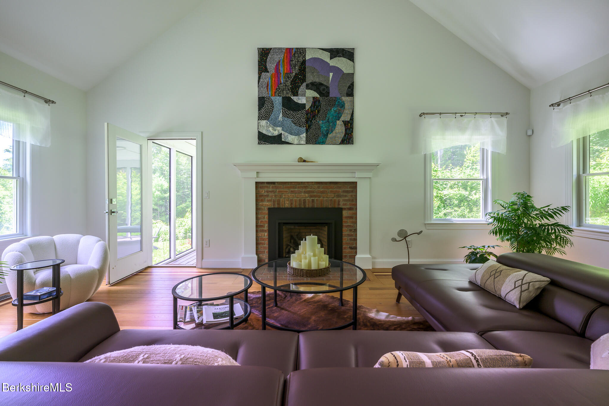50 Old Village Road Alford, MA 01230 - Photo 24 of 66 a living room with furniture and a fireplace