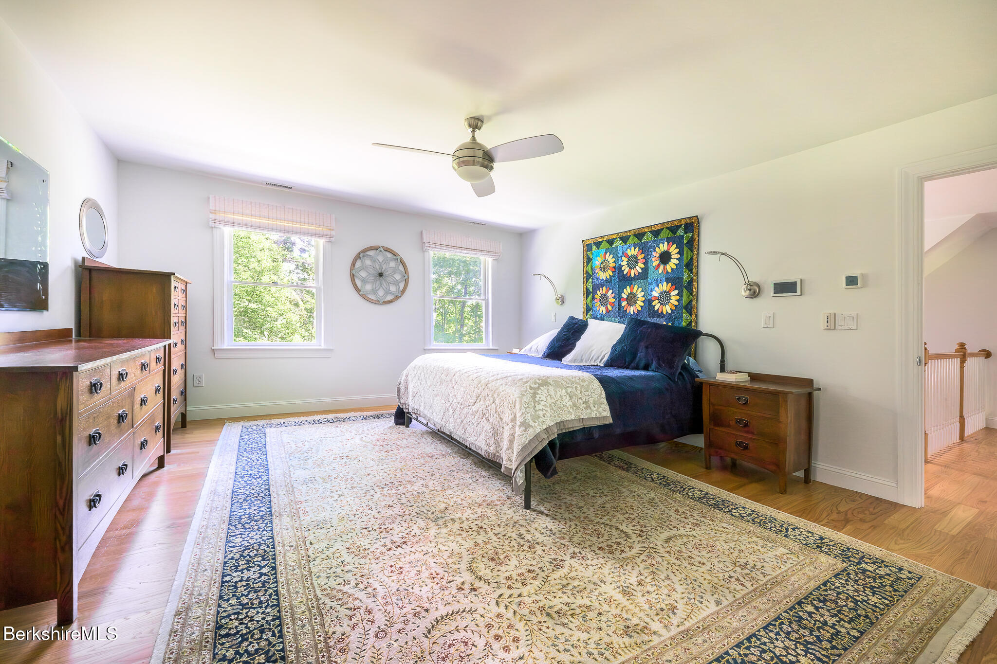 50 Old Village Road Alford, MA 01230 - Photo 35 of 66 a bedroom with a bed and a flat screen tv