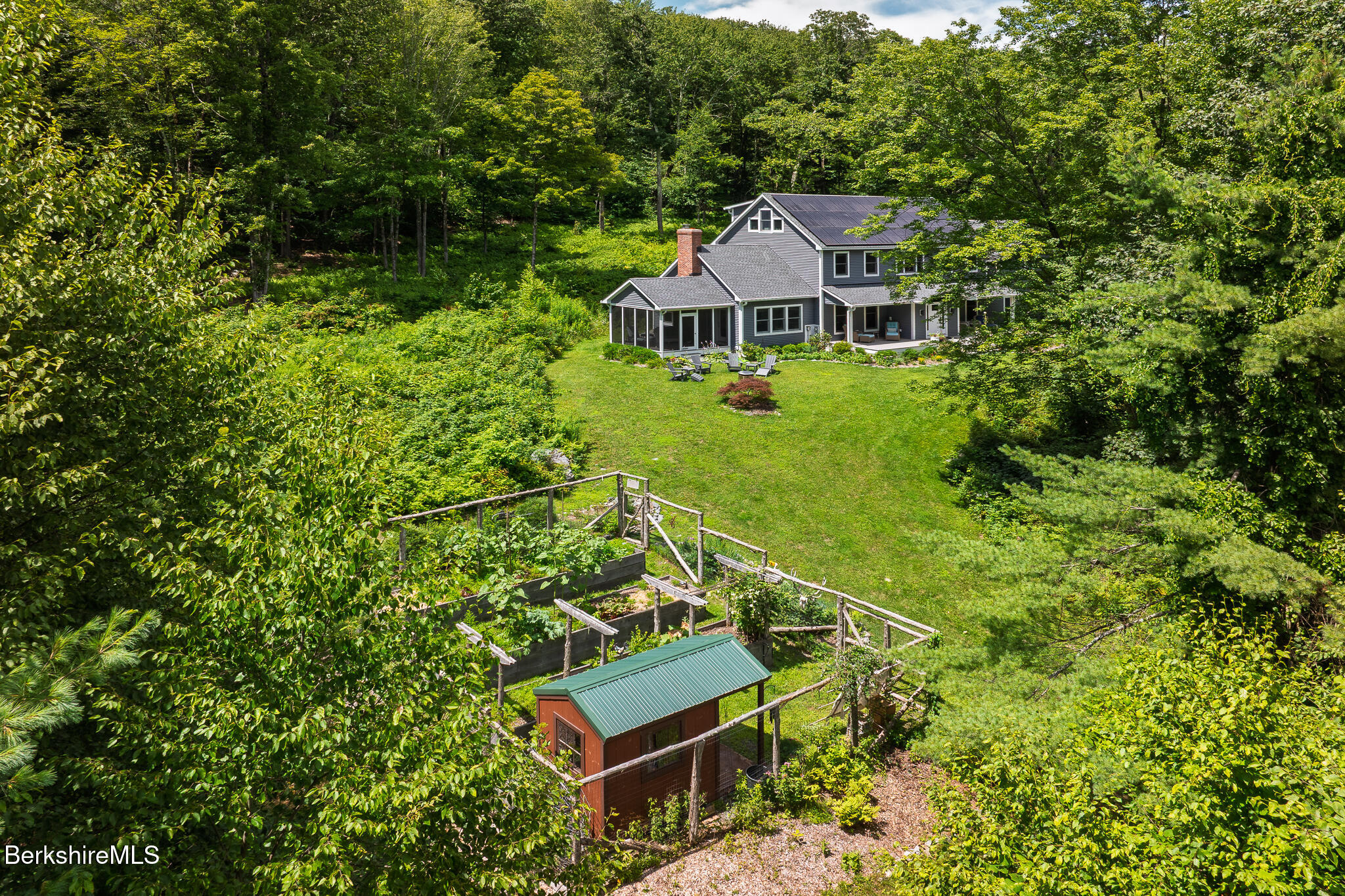 50 Old Village Road Alford, MA 01230 - Photo 57 of 66 a view of a house with a big yard