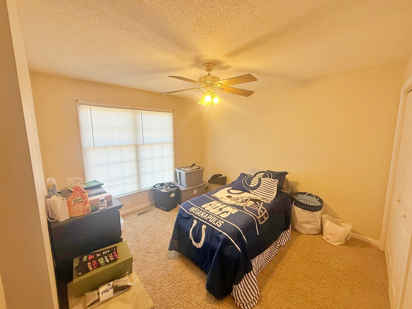 3675 Macedonia Road Metropolis, IL 62960 - Photo 41 of 50 a bedroom with a bed and a chandelier