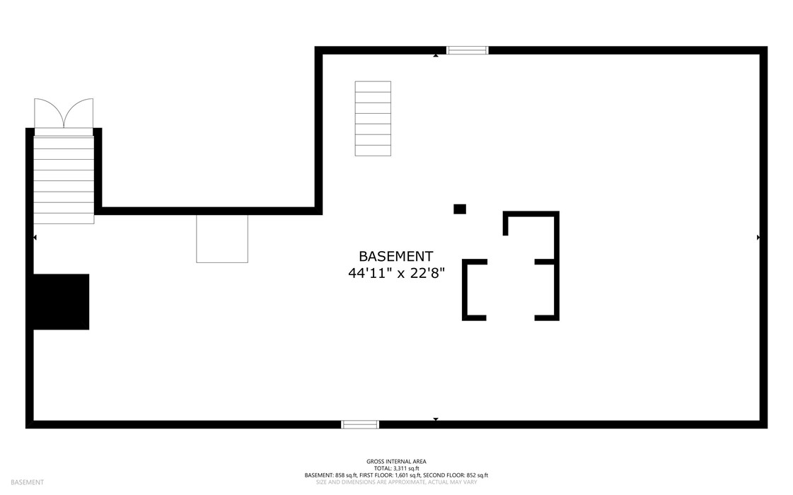 33 Indian Pond Road Kingston, MA 02364 - Photo 44 of 44 Basement Floor Plan