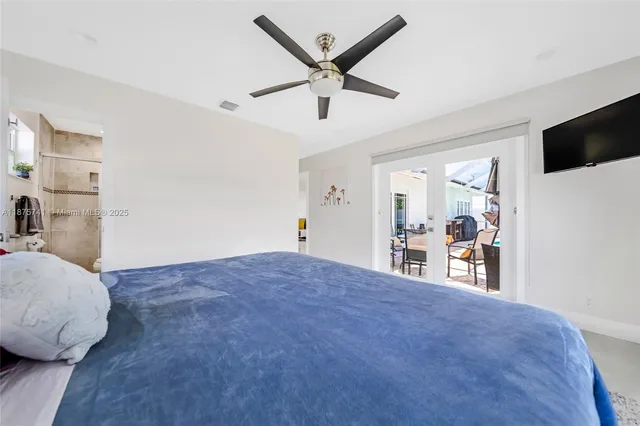 a view of a livingroom with a flat screen tv