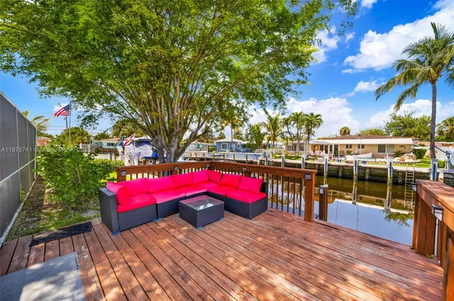 a view of a balcony with lake view