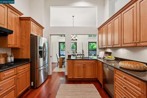 a view of kitchen island with furniture and window