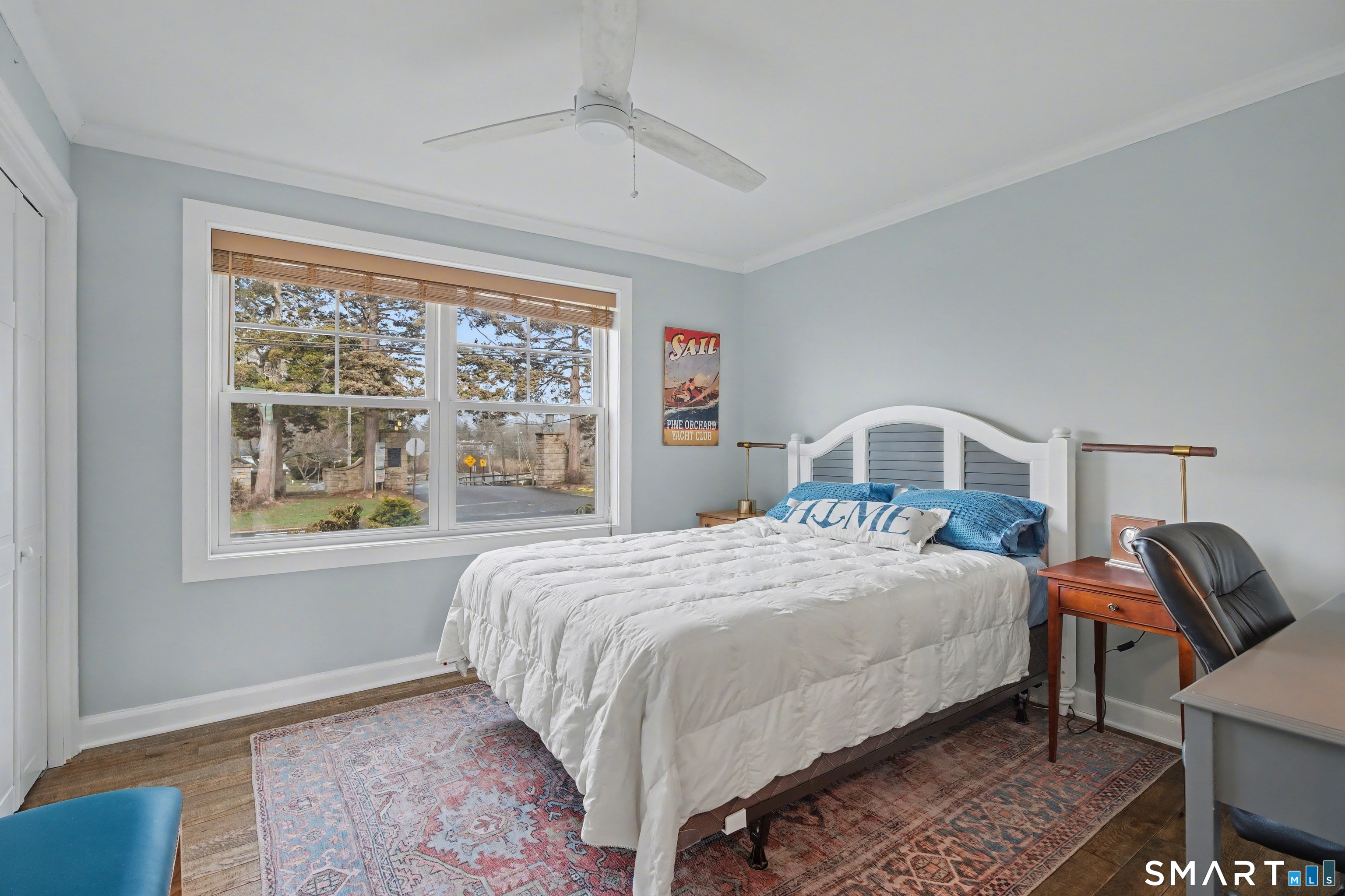 25 Harbor Street Branford, CT 06405 - Photo 14 of 34 a bedroom with a bed a window and mirror