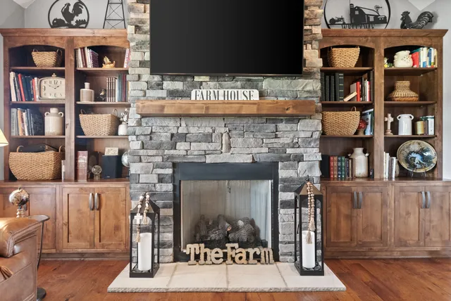 a large kitchen with lots of counter space and appliances