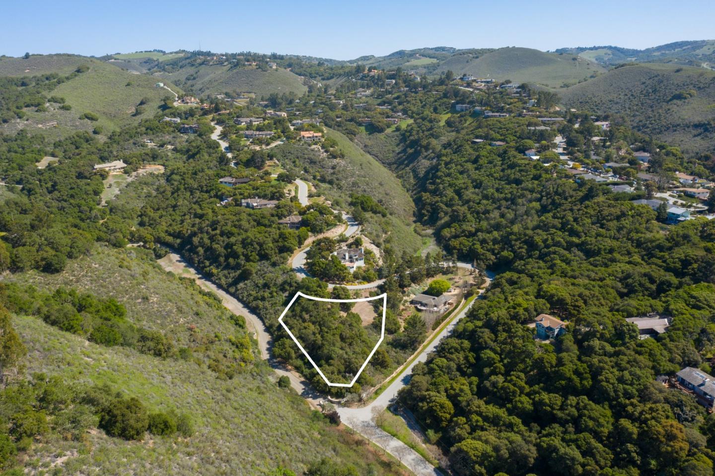 28007 Mercurio Road Carmel, CA 93923 - Photo 6 of 21 an aerial view of a yard