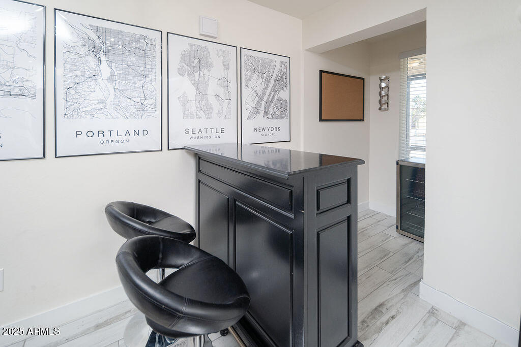 3314 East Cypress Street Phoenix, AZ 85008 - Photo 10 of 23 Bar with wine fridge