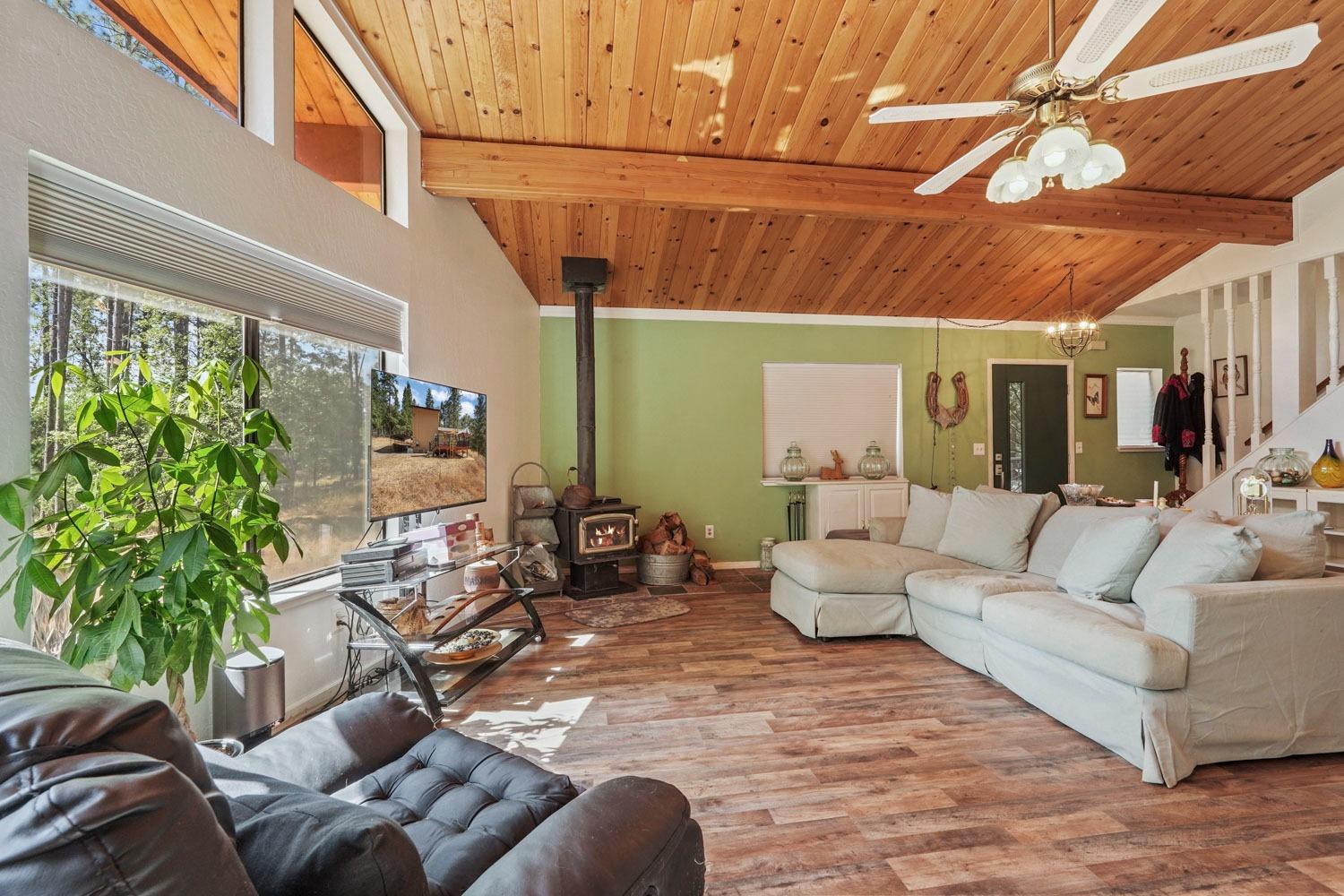 402 Rabbit's Foot Road West Point, CA 95255 - Photo 8 of 65 a living room with furniture and a potted plant