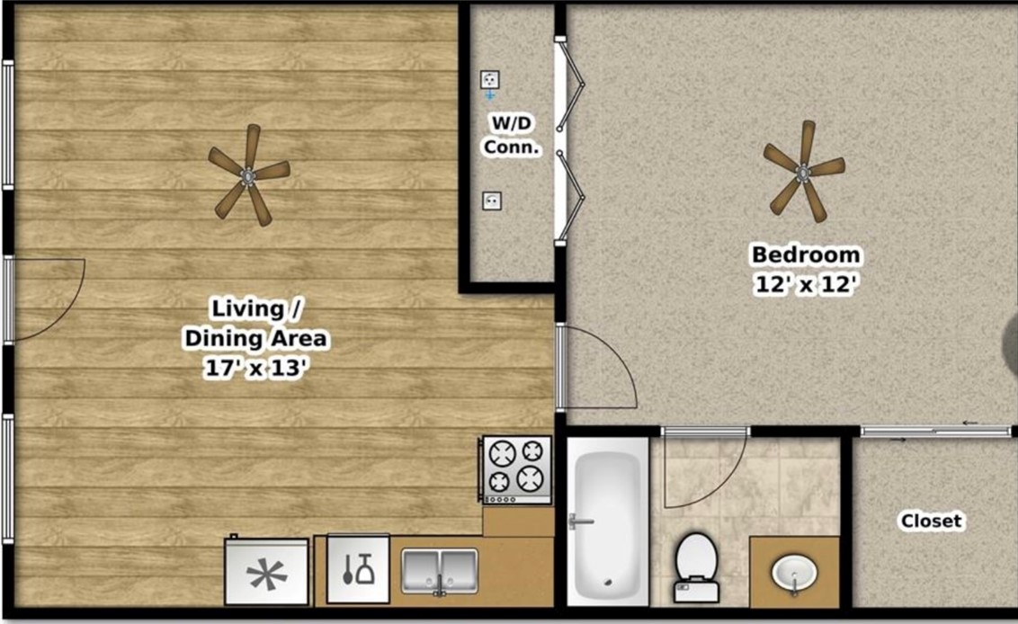 807 East 31st Street, Unit 7 Bryan, TX 77803 - Photo 2 of 7 View of layout